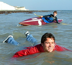 swimming when boating
