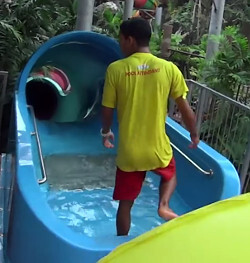 water park slide top